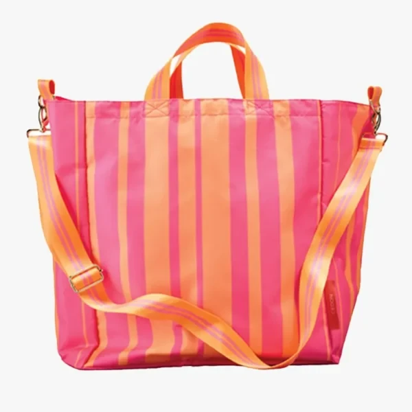 EASY SHOPPER BAG DE LUXE BY CEDON STRIPES NEON